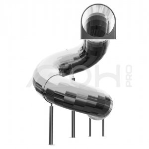 Скат труба из нержавеющей стали поворотный 360 гр (H 2-5м)