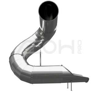 Скат труба из нержавеющей стали поворотный 270 гр (H 3.2м)