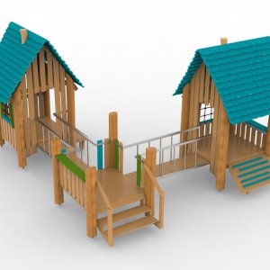 Детский игровой комплекс VikingWood Эко-1214