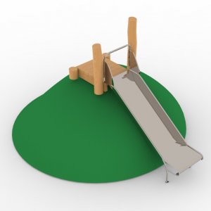 Скат для насыпной горы с подиумом VikingWood Эко-1402