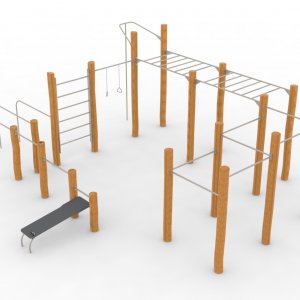 Спортивный комплекс VikingWood Эко-2248