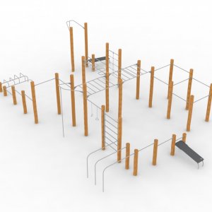 Спортивный комплекс VikingWood Эко-2249