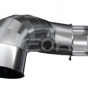 Скат тоннельный закрытый поворотный 90 гр ( h=1,5 м.) d=0,8 м.