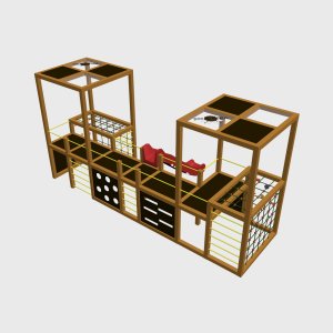 Детский игровой комплекс VikingWood Квадро 3