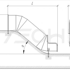 Скат тоннельный закрытый ( h=1,2 м.) d=0,8 м.