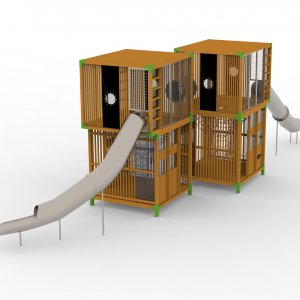 Детский игровой комплекс VikingWood Квадро 2