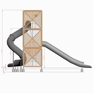 Детский игровой комплекс VikingWood Квадро 6