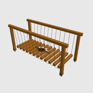 Мостик спортивный на цепях VikingWood МП-012