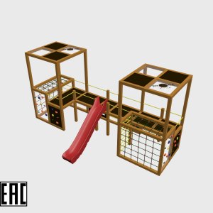 Детский игровой комплекс VikingWood Квадро 3