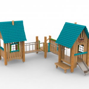 Детский игровой комплекс VikingWood Эко-1214