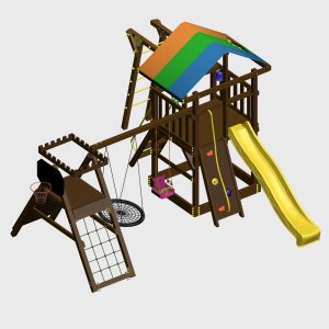 Детский игровой комплекс VikingWood Хук с рукоходом
