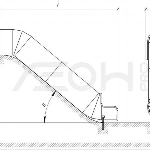 Скат тоннельный закрытый ( h=2,0 м.) d=0,8 м.