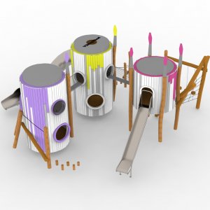 Детский игровой комплекс VikingWood Фарбы 3