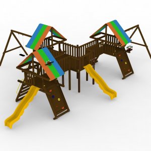 Детский игровой комплекс VikingWood Милан Премиум