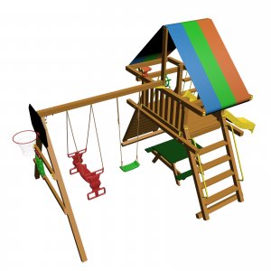 Детский игровой комплекс VikingWood  Амиго с качелями Дуэт