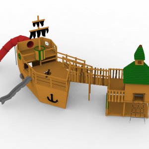 Детский игровой комплекс VikingWood Пиратский Причал