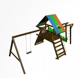 Детский игровой комплекс VikingWood Амиго Премиум с рукоходом